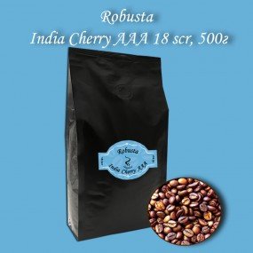 Кава зернова Robusta India Cherry AAA 19scr C.B. 500г